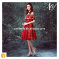 Elegant Fashion Cap Sleeve Red Formal Party Gowns Short Cap Sleeve Homecoming Dress Birthday Party Dress